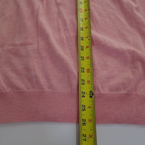 Brooks Brothers V-Neck Sweater Pink Men Size L Preppy Classic Supima Cotton - Picture 11 of 11